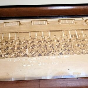 1918 WW1 WILDCATS training camp sevier 81st INFANTRY panorama SILVER GELATIN